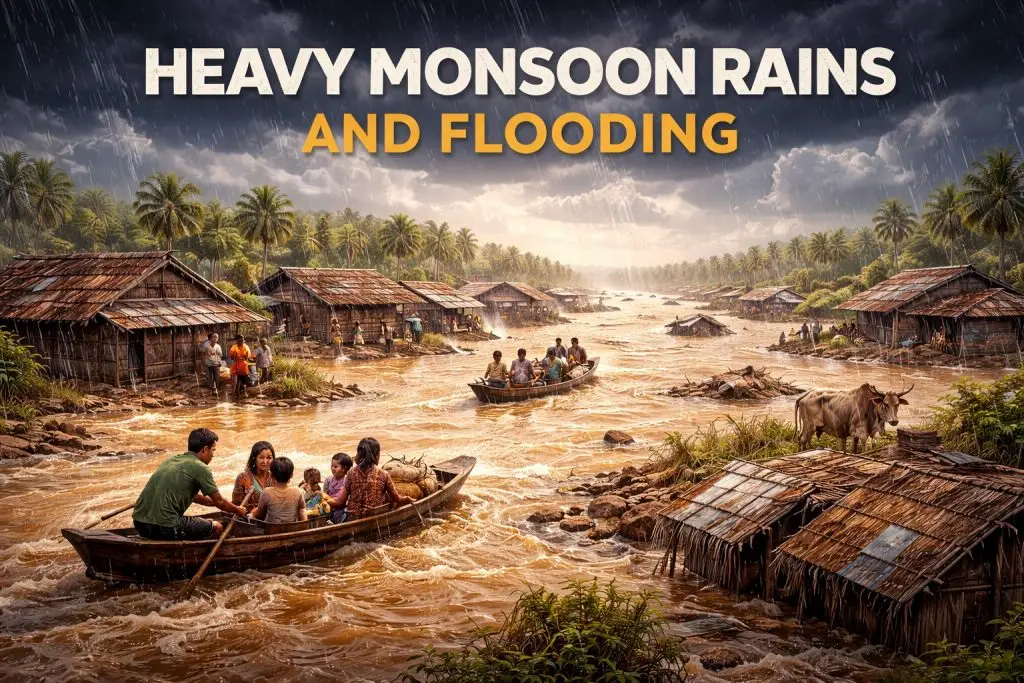 Heavy Monsoon Rains and Flooding