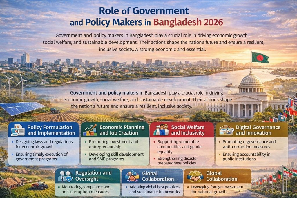 Role of Government and Policy Makers in Bangladesh 2026