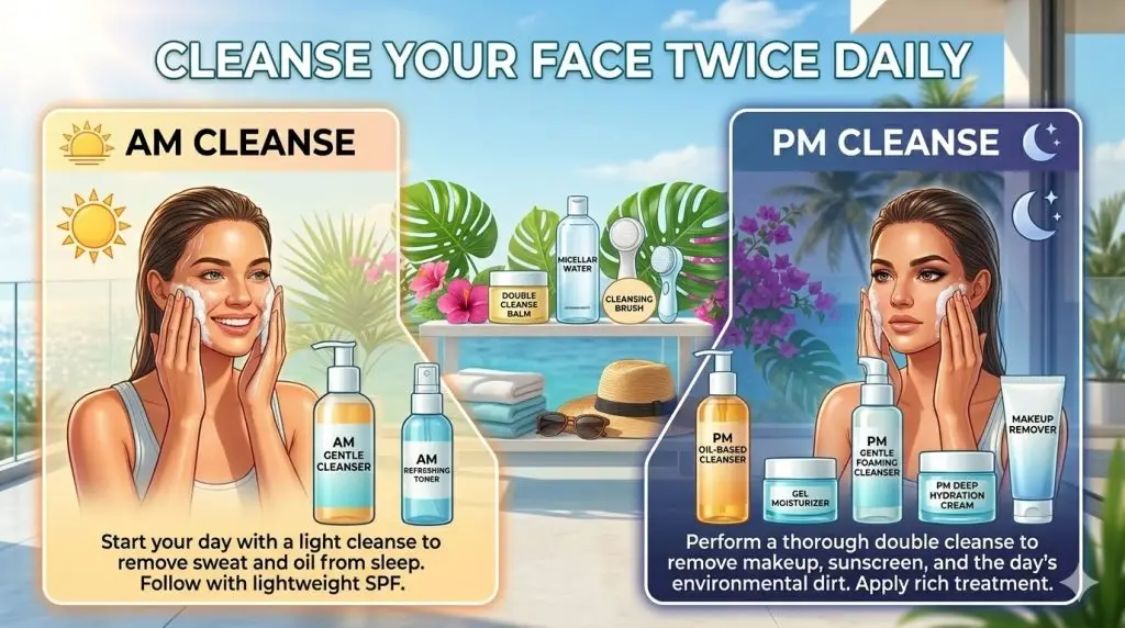 Cleanse Your Face Twice Daily