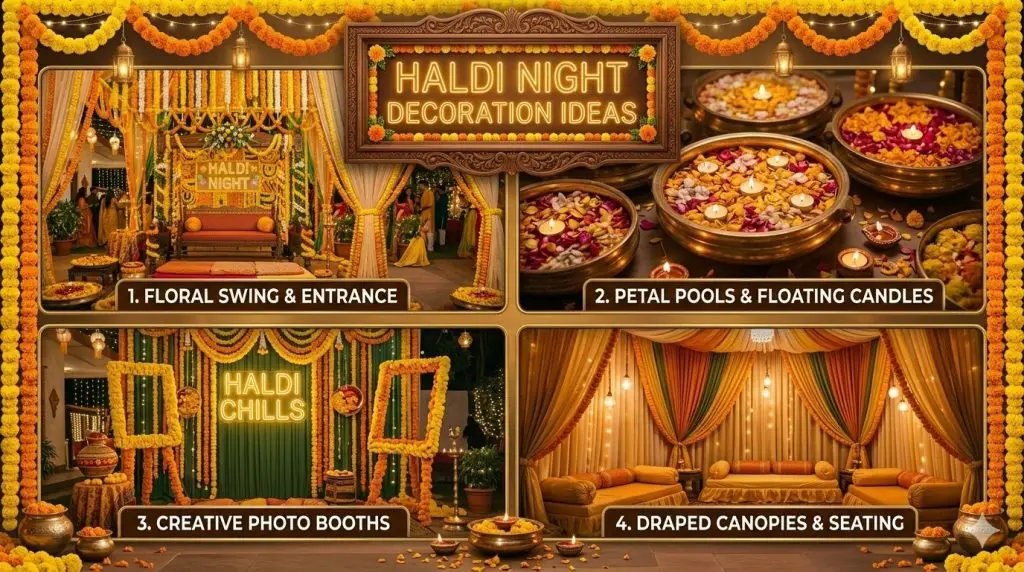 Haldi Night Decoration Ideas