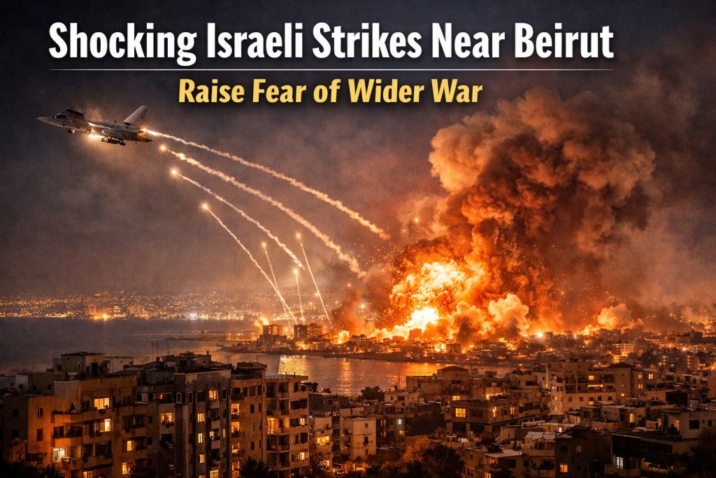 Israeli strikes near Beirut