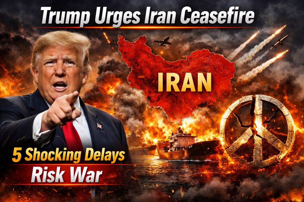 Trump urges Iran ceasefire
