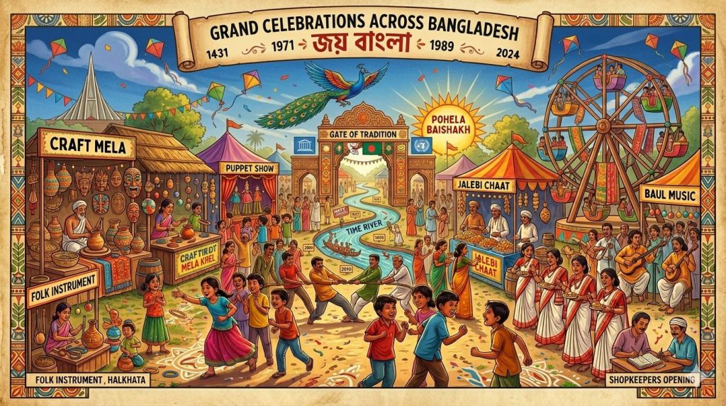 Grand Celebrations Across Bangladesh