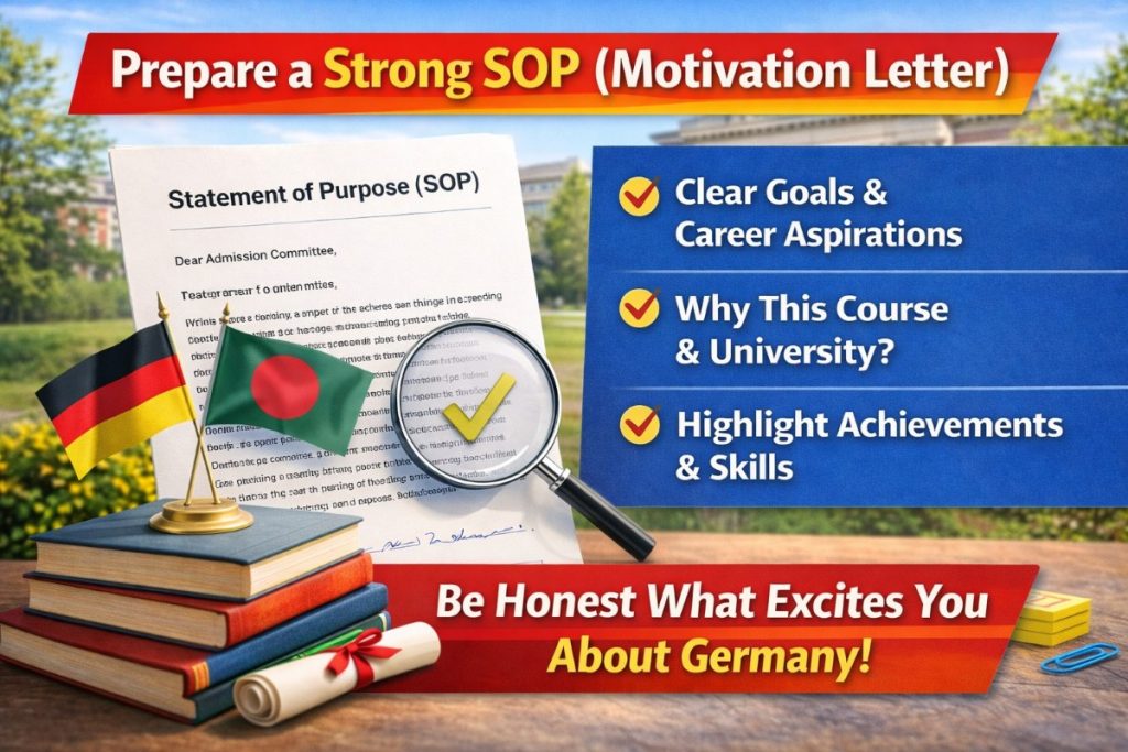 Prepare a Strong SOP (Motivation Letter)