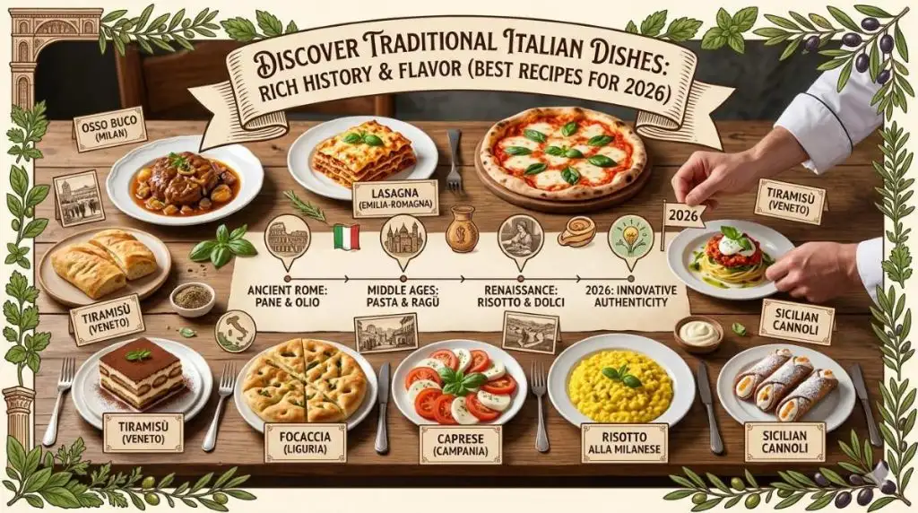 Traditional Italian dishes