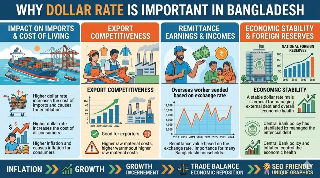 Dollar Rate is Important in Bangladesh