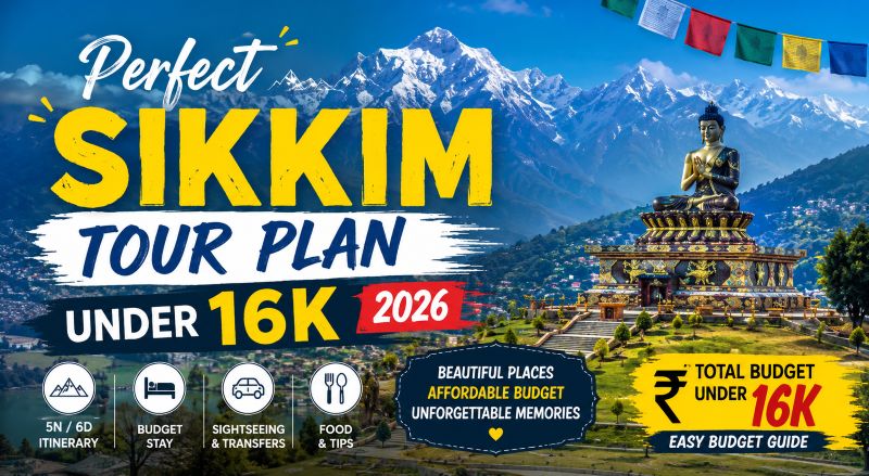 Sikkim Tour Plan Under 16k 2026