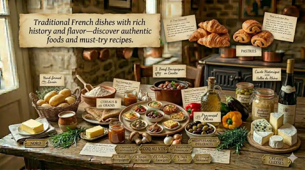 Traditional French dishes