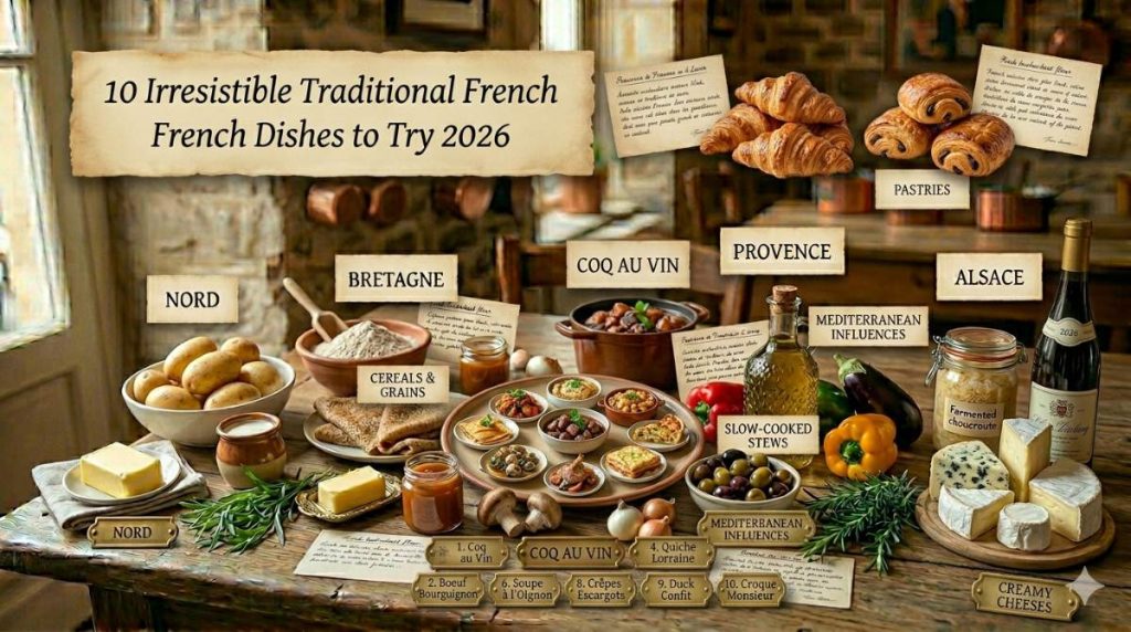 Traditional French dishes
