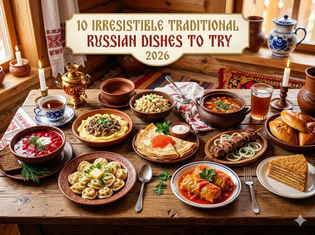 Traditional Russian dishes