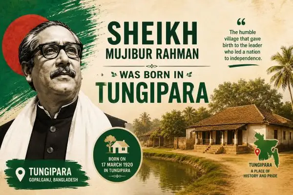 Sheikh Mujibur Rahman Was Born in Tungipara