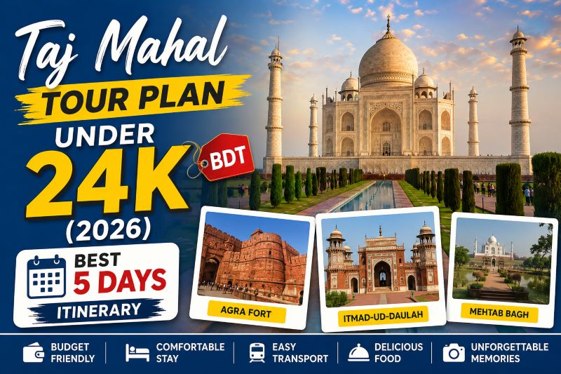 Taj Mahal Tour Plan Under 24K