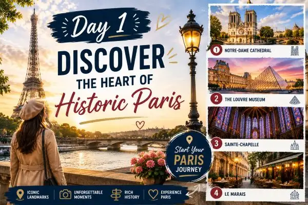 Day 1 – Discover the Heart of Historic Paris