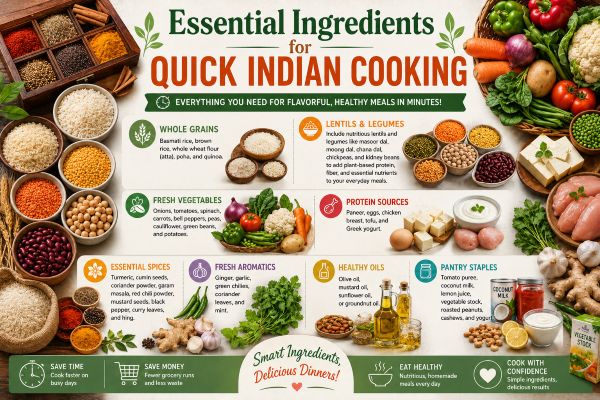 Essential Ingredients for Quick Indian Cooking