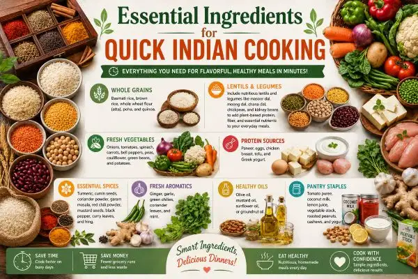 Essential Ingredients for Quick Indian Cooking