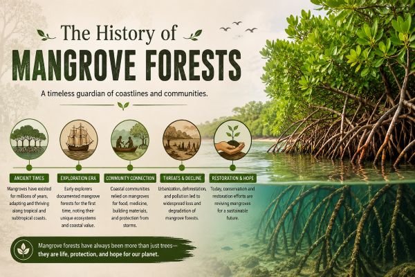 The History of Mangrove Forests
