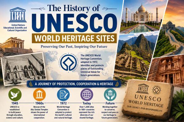 History of UNESCO World Heritage Sites